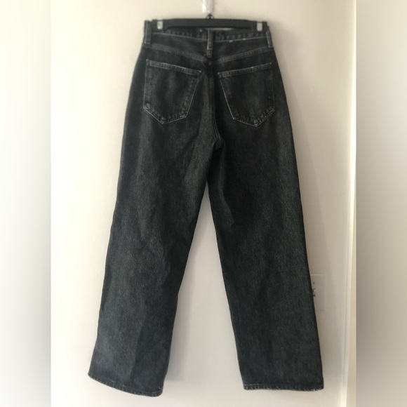 Agolde Low Slung Baggy 30.5” Jeans in Ditch Grey Wash Size 23 Waist Relaxed Fit - Picture 12 of 16